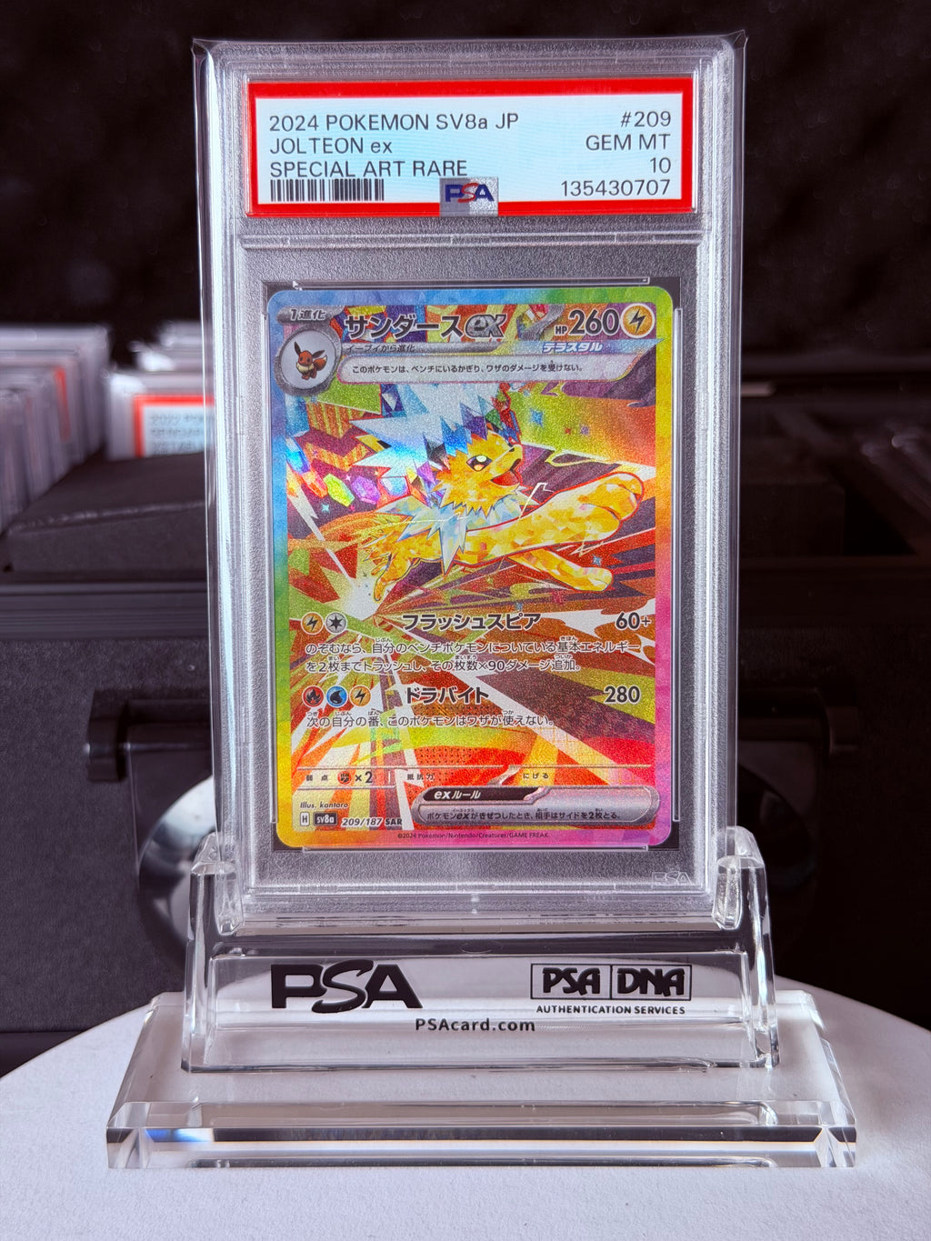 PSA 10 Pokemon Card Terastal Festival ex Eevee Evolution SAR 10 Set Japanese